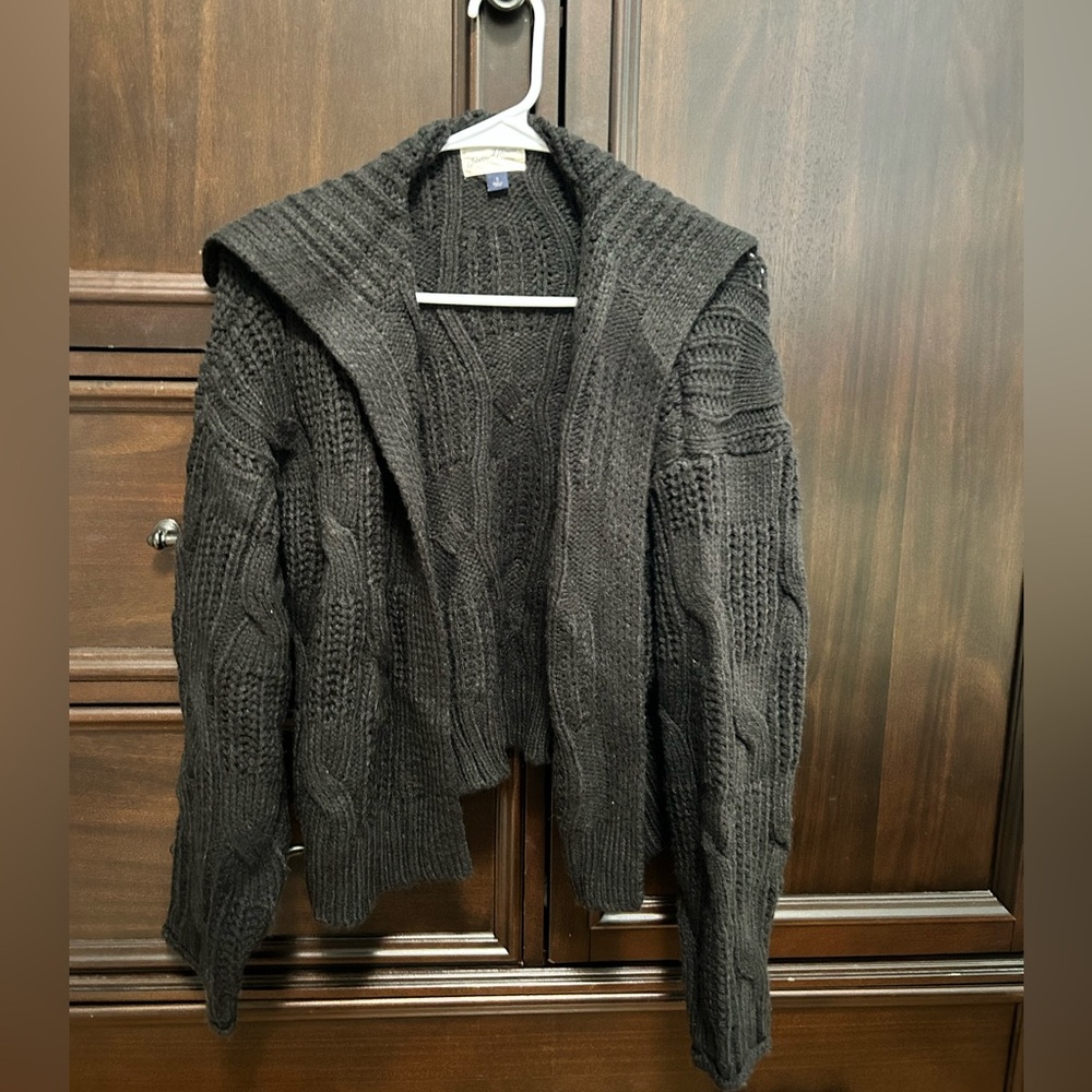 Black Cardigan Sweater